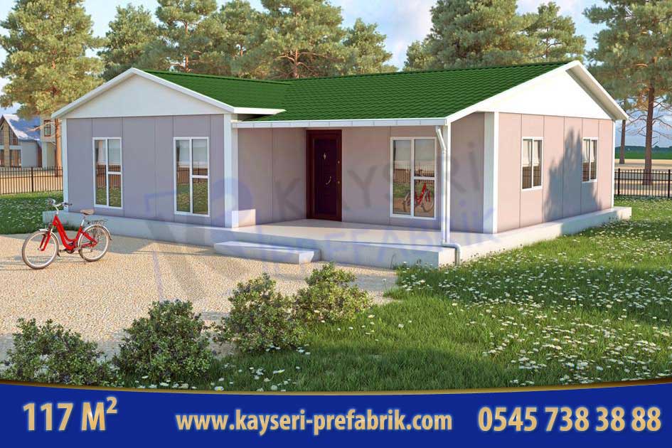 117 m2 prefabrik ev