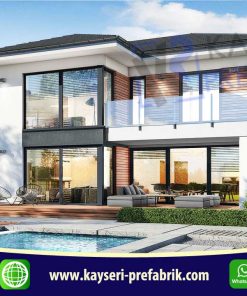 198 mt2 Butik Dubleks Prefabrik Villa