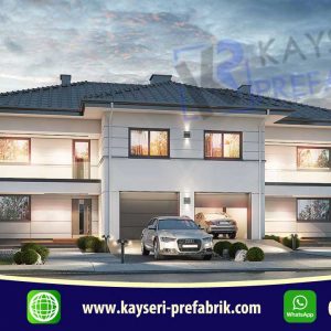 400 mt2 Butik Dubleks Prefabrik Villa