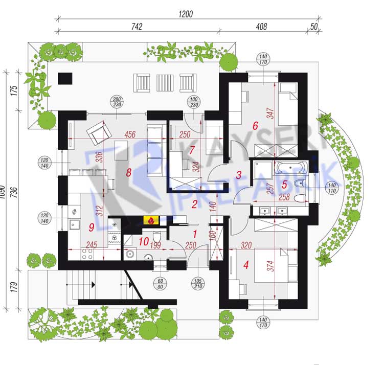150 mt2 Butik Dubleks Prefabrik Villa 2 150 mt2 Butik Dubleks Prefabrik Villa - Görsel 2