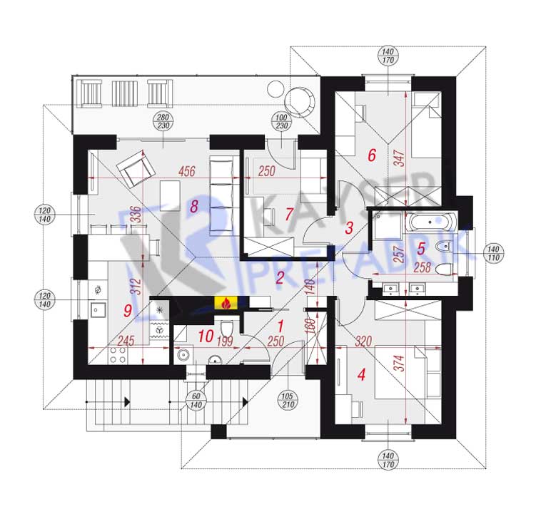 150 mt2 Butik Dubleks Prefabrik Villa 3 150 mt2 Butik Dubleks Prefabrik Villa - Görsel 3