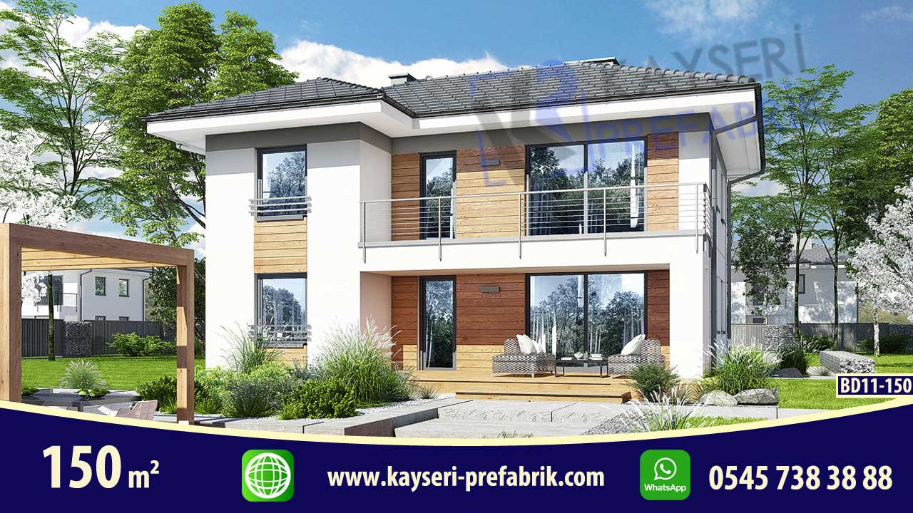 150 mt2 Butik Dubleks Prefabrik Villa 1 150 mt2 Butik Dubleks Prefabrik Villa