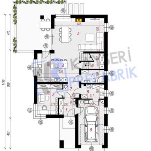 200 mt2 Butik Dubleks Prefabrik Villa 4 bd12 200m2 prefabrik villak1