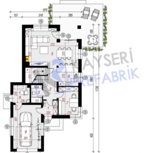 170 mt2 Butik Dubleks Prefabrik Villa 4 bd13 170m2 prefabrik villak1
