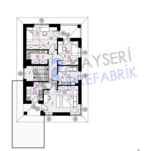170 mt2 Butik Dubleks Prefabrik Villa 5 bd13 170m2 prefabrik villak2