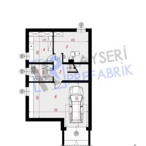 Alternative view of 150 mt2 Butik Dubleks Prefabrik Villa