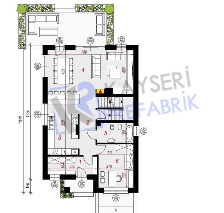 150 mt2 Butik Dubleks Prefabrik Villa 3 150 mt2 Butik Dubleks Prefabrik Villa - Görsel 3