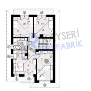 150 mt2 Butik Dubleks Prefabrik Villa 7 bd15 150m2 prefabrik evk3