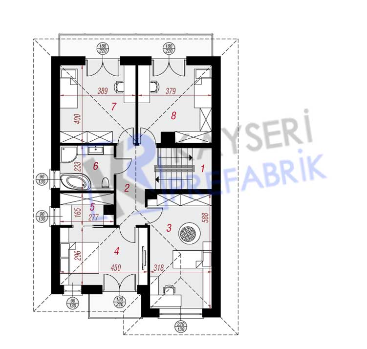 150 mt2 Butik Dubleks Prefabrik Villa 4 150 mt2 Butik Dubleks Prefabrik Villa - Görsel 4