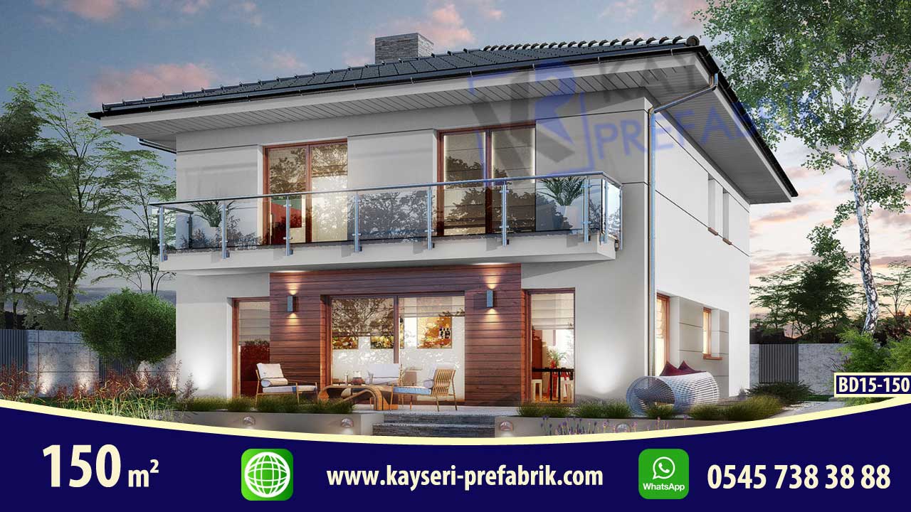150 mt2 Butik Dubleks Prefabrik Villa 1 150 mt2 Butik Dubleks Prefabrik Villa