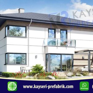 200 mt2 Butik Dubleks Prefabrik Villa 5 bd4 200m22 prefabrik ev