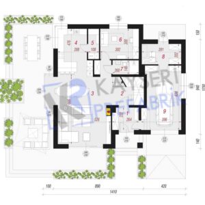200 mt2 Butik Dubleks Prefabrik Villa 6 bd4 200m22 prefabrik evk1