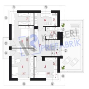 200 mt2 Butik Dubleks Prefabrik Villa 7 bd4 200m22 prefabrik evk2