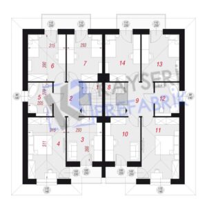 Alternative view of 250 mt2 Butik Dubleks Prefabrik Villa