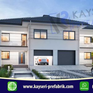 Kayseri Prefabrik 50 340 mt2 Butik Dubleks Prefabrik Villa