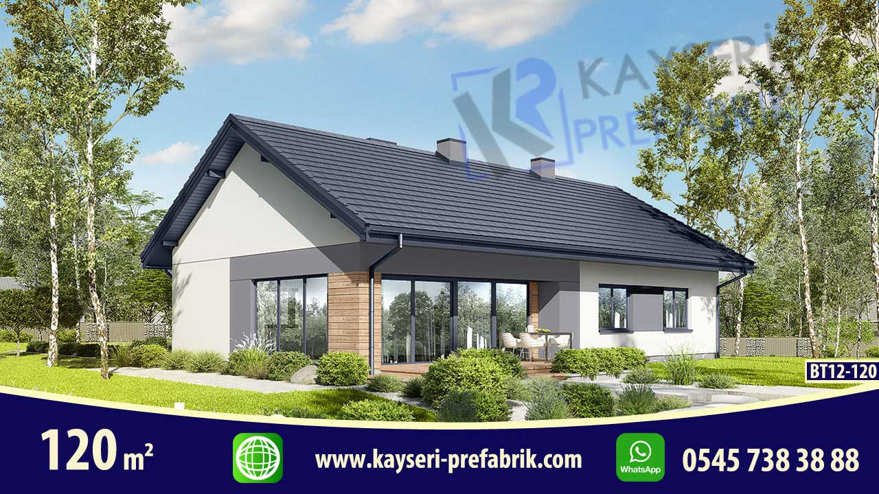 120 mt2 Butik Prefabrik Villa 3 120 mt2 Butik Prefabrik Villa - Görsel 3