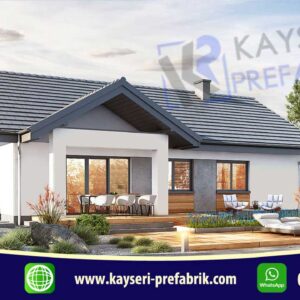 100 mt2 Butik Prefabrik Villa 5 bt13 100m22 prefabrik ev