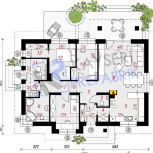 Alternative view of 100 mt2 Butik Prefabrik Villa