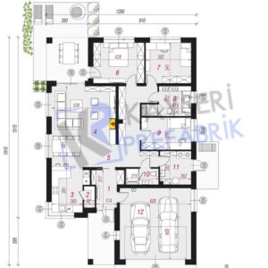 Alternative view of 100 mt2 Butik Prefabrik Villa