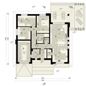 144 mt celik ev plan