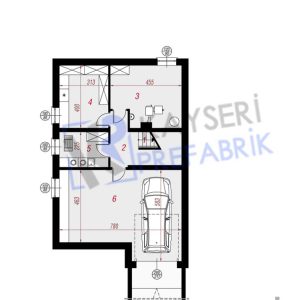 Alternative view of 150 mt2 Butik Dubleks Prefabrik Villa