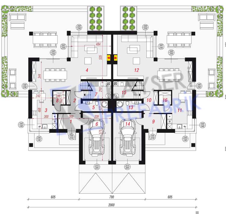 400 mt2 Butik Dubleks Prefabrik Villa 5 400 mt2 Butik Dubleks Prefabrik Villa - Görsel 3