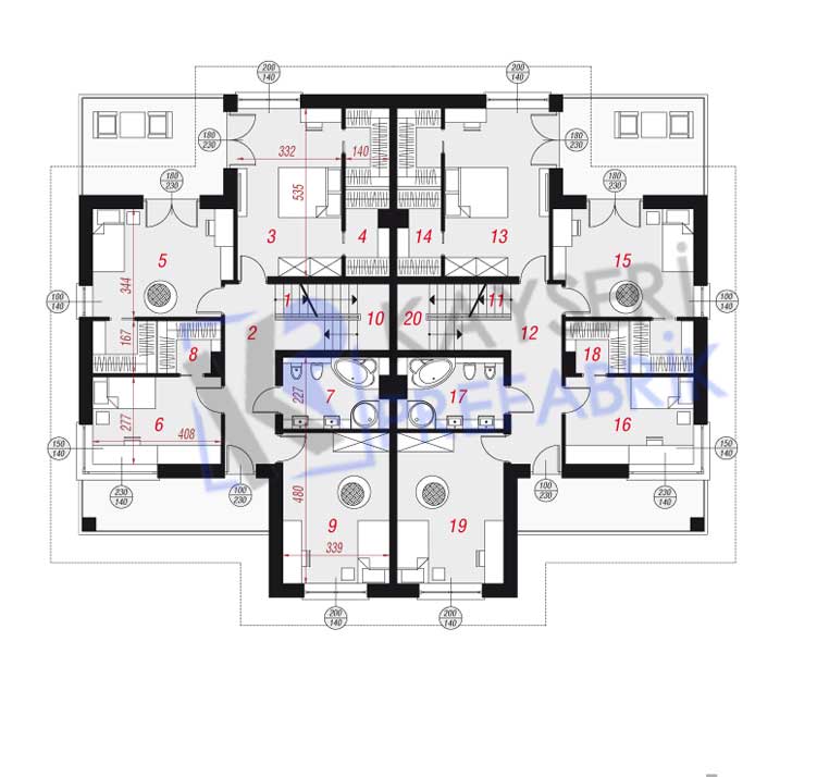400 mt2 Butik Dubleks Prefabrik Villa 4 400 mt2 Butik Dubleks Prefabrik Villa - Görsel 2