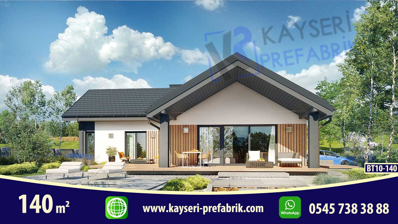 140 mt2 Butik Prefabrik Villa 3 140 mt2 Butik Prefabrik Villa