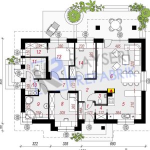 bt13 100m22 prefabrik ev plan