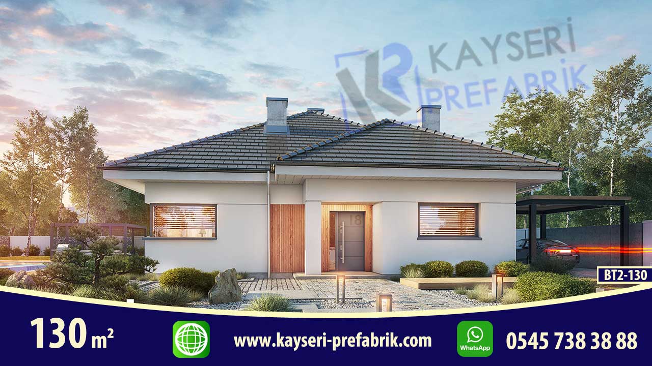 130 mt2 Butik Prefabrik Villa 3 130 mt2 Butik Prefabrik Villa