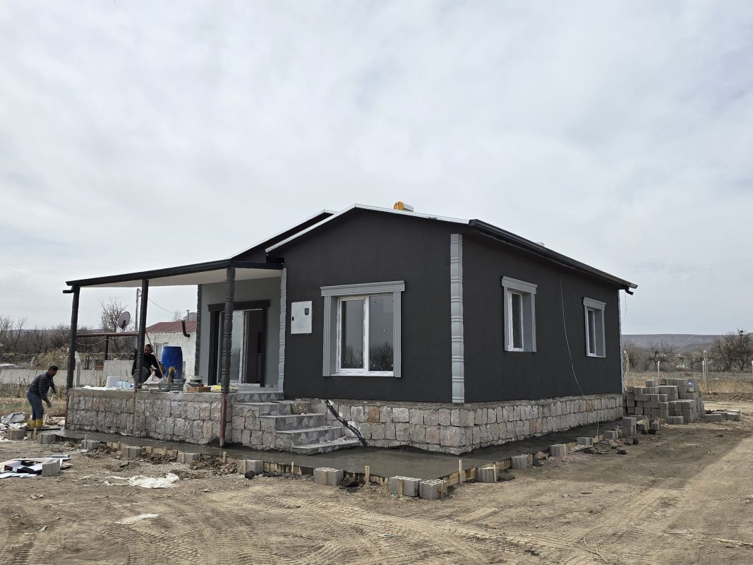 Kayseri Yeşilhisar Prefabrik Ev 105 metrekare.